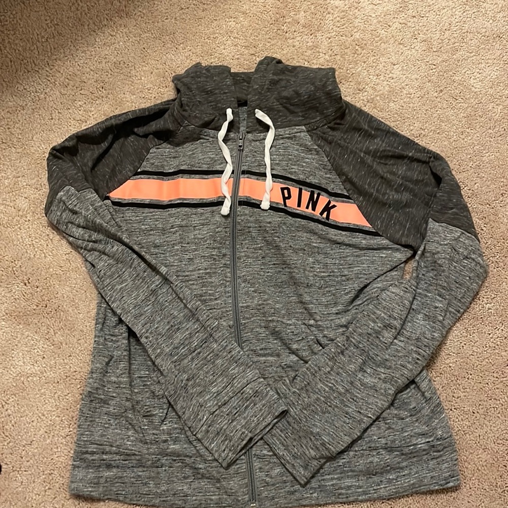 Pink Zip up with Hood